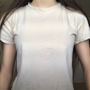 Brandy Melville Pastel yellow T shirt